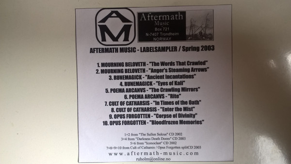 Aftermath Music Labelsampler Spring 2003