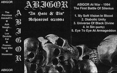 Abigor - In Hate & Sin - Rehearsal 05/94 (demo)
