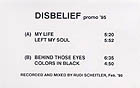 Disbelief - Promo '95 (demo)