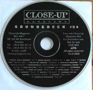 Various - Close-up Magazine - Soundcheck 